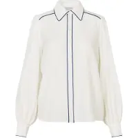 Dea Kudibal Blusa 'Umasdea' azul cobalto / branco