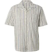 INDICODE JEANS Camisa 'Amari' opal / preto / branco