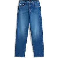 Tommy Hilfiger Calças de ganga 'High Rise Slim Straight Leg' azul escuro