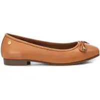 Carmela para mulher. 16179102-CAMEL Bailarinas em pele 161791 castanho (39), Couro, Marrom, Plano, Nenhum, Casual, Sapatos de Festa, Clássic