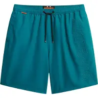 Superdry para homem. M3010246A Fato de banho bordado verde premium (XXL), Beachwear, Polister Reciclado, Sustentável