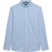 Superdry para homem. M4011037A Camisa clássica Oxford azul claro (XXL), Casual, Algodão, Manga comprida
