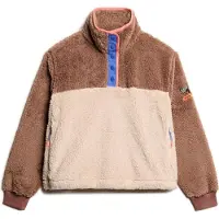 Superdry para mulher. W2012349A Velo Supersoft Mash Up castanho (XS), Marrom, Casual, Poliéster