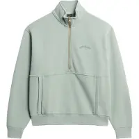 Superdry para mulher. W2012312A Camisola de tamanho grande verde (L), Casual, Polister Reciclado, Sustentável