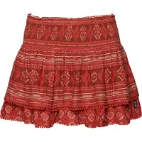 Superdry para mulher. W7210264A Minissaia em camadas com logótipo Vintage vermelho (XL), Casual, Viscoso