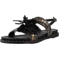 Carmela para mulher. 16319801-NEGRO Sandálias 163198 preto (37), Plano, Fivela, Casual