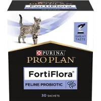 Purina Suplemento Probiótico Para Gatos Pro Plan Fortiflora 1g 30 Unidades