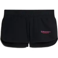 Superdry para mulher. W7110416A Calções Racer Sportswear preto (S), Casual, Algodão