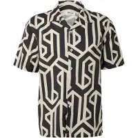 INDICODE JEANS Camisa bege / antracite