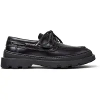 Camper para mulher. K201840-002 Mocassins de couro Brutus+ preto (39), Plano, Nenhum, Casual