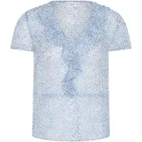 Saint tropez Blusa 'SZRachil' azul claro / branco