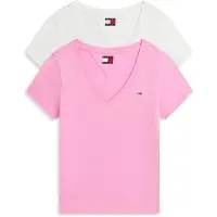 Tommy Hilfiger Camisa rosa claro / branco