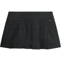 Superdry para mulher. W7210331A Minissaia plissada de cintura baixa cinzenta (M), Casual, Cinza, Viscoso
