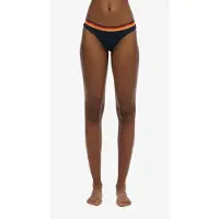 Superdry para mulher. W3010358A Calças de biquíni com logótipo Vintage azul-marinho (L), Beachwear, Polister Reciclado, Sustentável