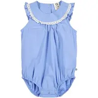 Müsli Macacão/Body azul / branco