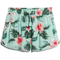 Superdry para mulher. W7110423A Calções de praia verdes (XS), Casual, Viscoso