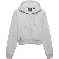 Superdry Moletom Com Fecho Essential Logo Cropped