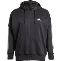 Adidas Casaco com Capuz de Fleece com Fecho Integral e as 3 Riscas Essentials (Plus Size)