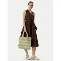 Liu Jo para mulher. AA6245-A0006 Saco de ráfia verde (OSFA), Casual