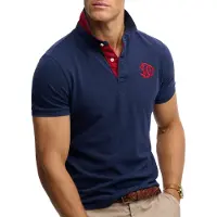Superdry para homem. M1110465A Polo Pique Monogram marinho (XL), Casual, Algodão, Manga curta