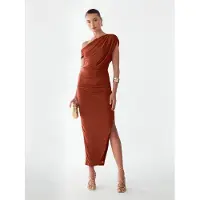 BWLDR Vestido 'Veleda' castanho ferrugento