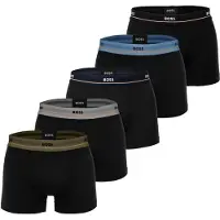 BOSS para homem. 50531660 Set 5 Boxers 5P Essential preto (M), Homewear, Algodão