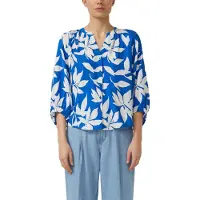 s.Oliver Blusa azul real / branco