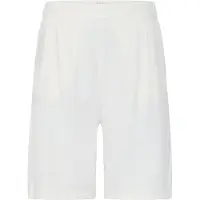 Oxmo Calças ' OXNInna Linen Mix Bermuda ' creme / branco