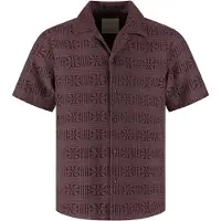 Dstrezzed Camisa 'Luca Resort' berinjela