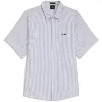BOSS para homem. 50565851 Camisa Dymova cinza (XL), Casual, Algodão, Manga curta