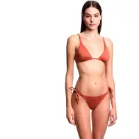 Emporio Armani para mulher. EW000786_AF20255 Tom da linha do biquíni castanho-avermelhado (XL), Vermelho, Marrom, Beachwear, Poliamida