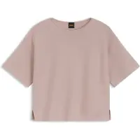 BOSS para mulher. 50560012 Jersey Fouetta rosa (S), Casual, Algodão, Manga curta