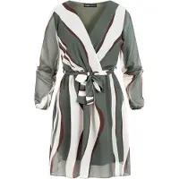 Cloud5ive Vestido castanho / oliveira / branco