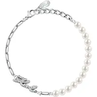 Karl Lagerfeld Elegant Bracciale with synthetic pearls Pearl KLAYR08
