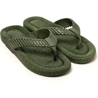Brasileras Sapato de praia/banho 'Sandito' verde escuro