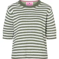 LIEBLINGSSTÜCK Pullover 'Amina' verde / branco