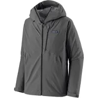 Patagonia - Vestuário caminhada - M's Granite Crest Rain Jkt Forge Grey w/Black para Homem - Nylon - Tamanho M - Cinzento