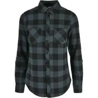 Urban Classics Blusa azul ciano / preto