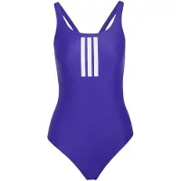Adidas Fato de banho desportivo '3-Stripes V-Back' azul-violeta / branco