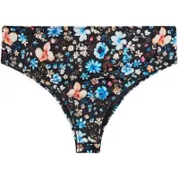 Swim By Zizzi Cueca biquíni 'Caanne' azul / pêssego / rosa / preto