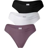 Yenita Tanga ' Damen Tanga mit elastischem Logobund ' preto