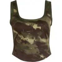 Adidas Originals Top 'CAMO CORSET' cáqui / oliveira / preto