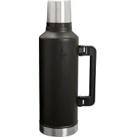 Stanley The Legendary Classic Bottle 2.0 2.5QT, Black 10-11349-0017 garrafa térmica com bocal e copo para beber, 2.3L