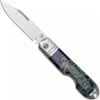 QSP Knife Moray QS171-B, Limited Edition, Satin Vanax, Ocean Blue Raffir Calceon navalha