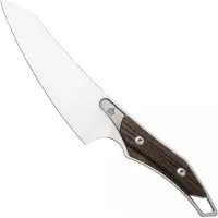 QSP Knife T-Cook QS172-C1, Stonewashed Nitro-V, Glow In The Dark Brown Burlap Micarta faca fixa