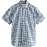 Next Camisa azul / azul claro / cáqui / branco