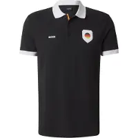 BOSS para homem. 50559263 Polo Paddy preto (S), Casual, Poliéster, Manga curta