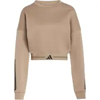 Adidas Moletom Hyperglam 3 Stripes Cropped Crewneck