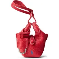 Ralph Lauren para mulher. 427P17791003 Saco de bateria brilhante (OSFA), Vermelho, Casual, Pele