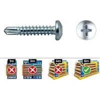 Celo Parafuso Autoatarraxante Com Cabeça Pan 7504n 5.5x75 Ph 100 Unidades